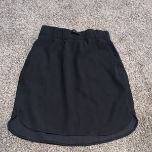lululemon athletica Black Mini Drawstring Active Skirt